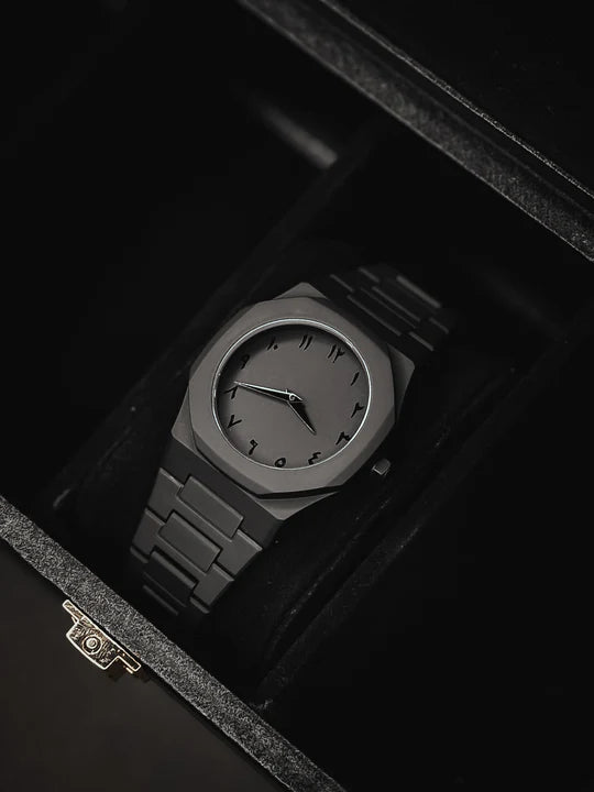 Black Arabic Aura Watch